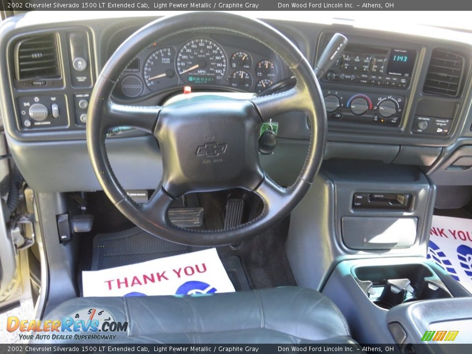 2002 Chevrolet Silverado 1500 LT Extended Cab Light Pewter Metallic / Graphite Gray Photo #26