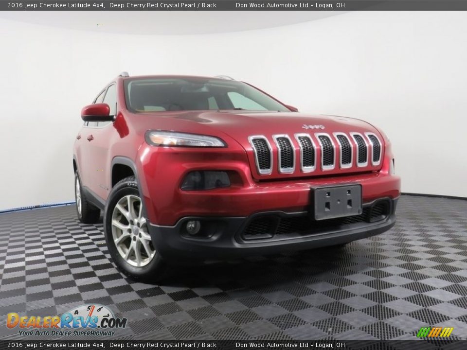 2016 Jeep Cherokee Latitude 4x4 Deep Cherry Red Crystal Pearl / Black Photo #1