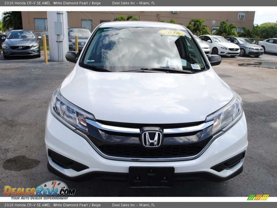 2016 Honda CR-V SE AWD White Diamond Pearl / Beige Photo #3