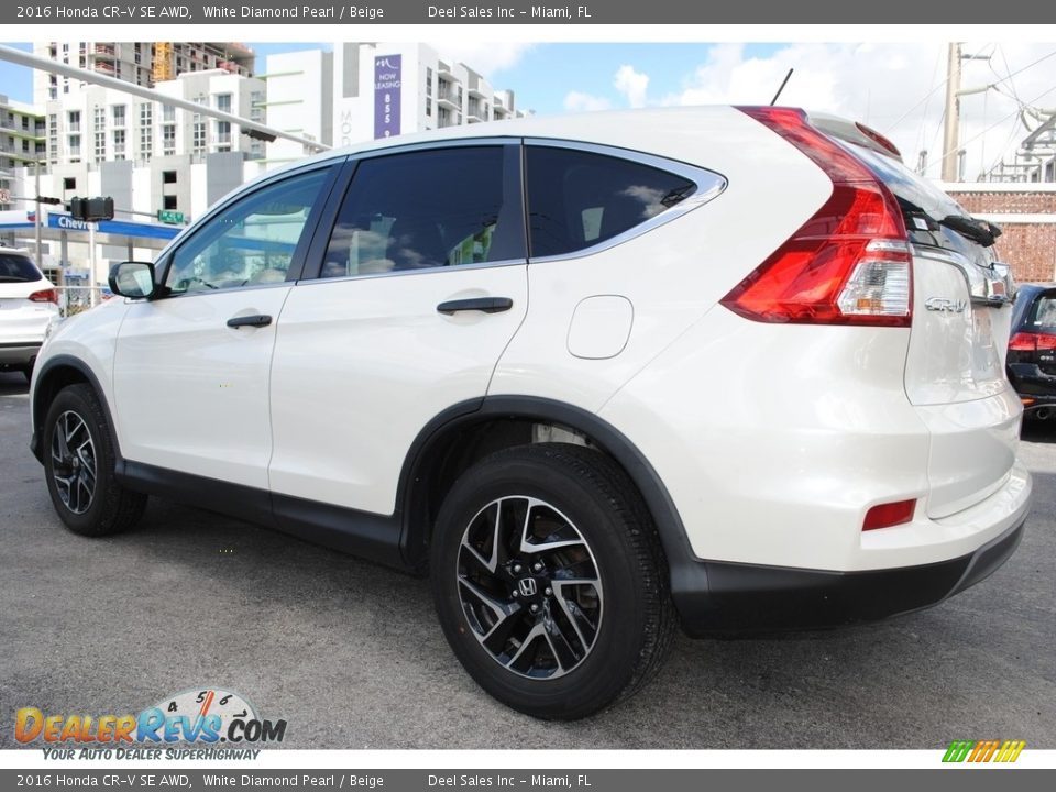 White Diamond Pearl 2016 Honda CR-V SE AWD Photo #7