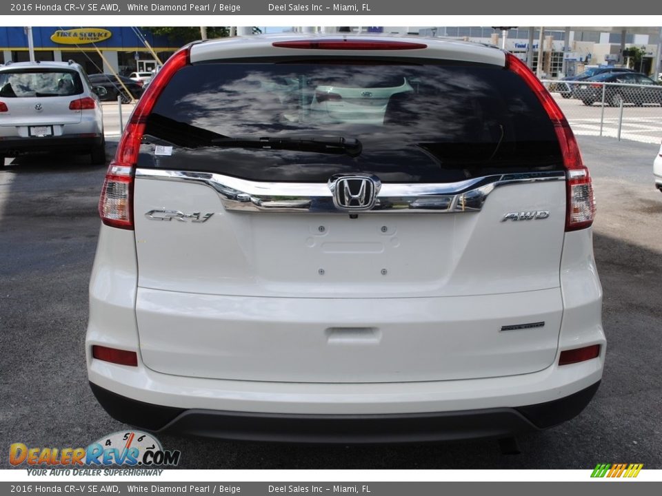 2016 Honda CR-V SE AWD White Diamond Pearl / Beige Photo #8