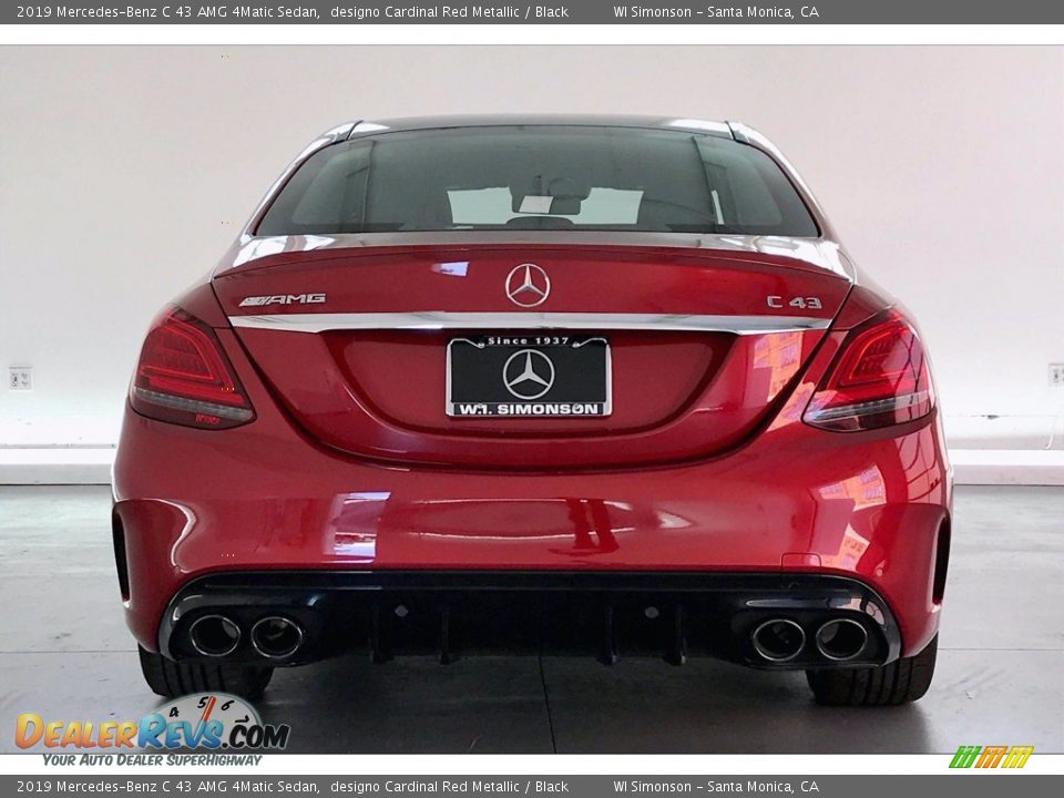 2019 Mercedes-Benz C 43 AMG 4Matic Sedan designo Cardinal Red Metallic / Black Photo #3