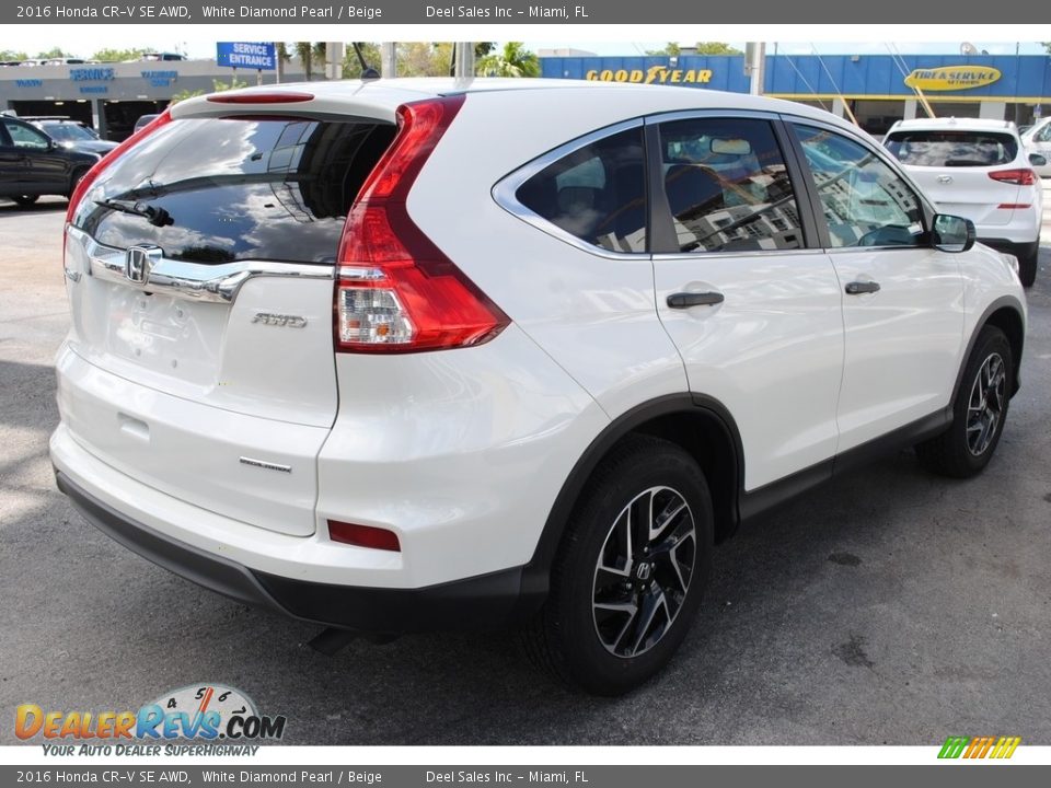 White Diamond Pearl 2016 Honda CR-V SE AWD Photo #9