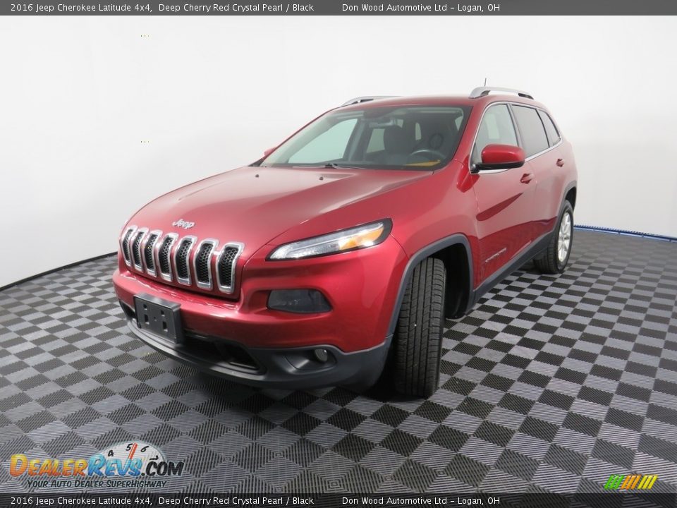 2016 Jeep Cherokee Latitude 4x4 Deep Cherry Red Crystal Pearl / Black Photo #8