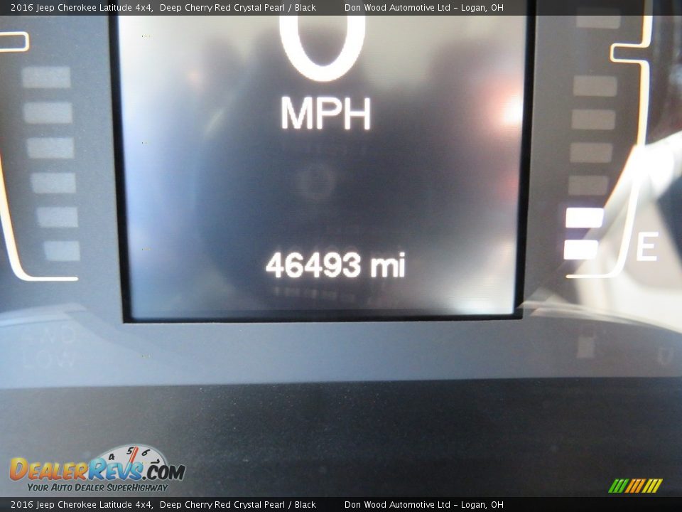 2016 Jeep Cherokee Latitude 4x4 Deep Cherry Red Crystal Pearl / Black Photo #20