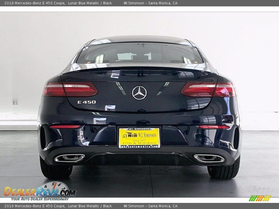 2019 Mercedes-Benz E 450 Coupe Lunar Blue Metallic / Black Photo #3