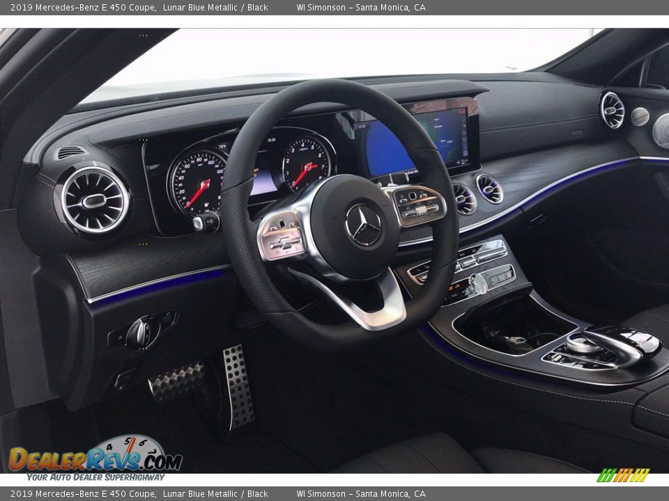 2019 Mercedes-Benz E 450 Coupe Lunar Blue Metallic / Black Photo #4