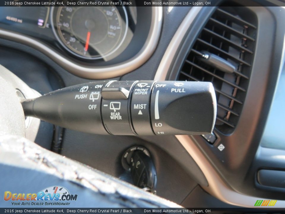 2016 Jeep Cherokee Latitude 4x4 Deep Cherry Red Crystal Pearl / Black Photo #24