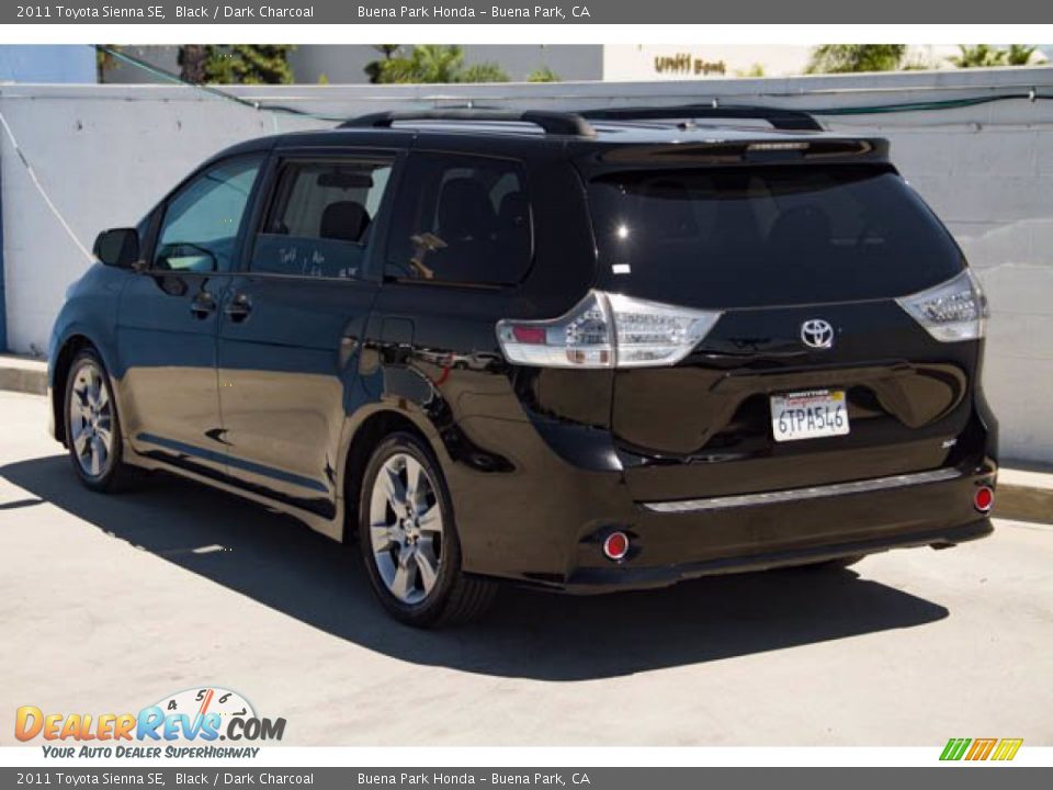 2011 Toyota Sienna SE Black / Dark Charcoal Photo #2