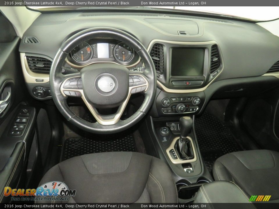 2016 Jeep Cherokee Latitude 4x4 Deep Cherry Red Crystal Pearl / Black Photo #33