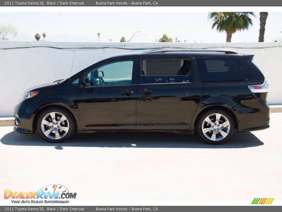2011 Toyota Sienna SE Black / Dark Charcoal Photo #8
