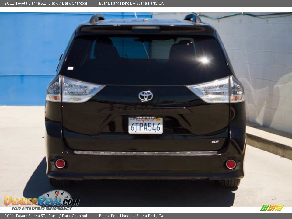 2011 Toyota Sienna SE Black / Dark Charcoal Photo #9