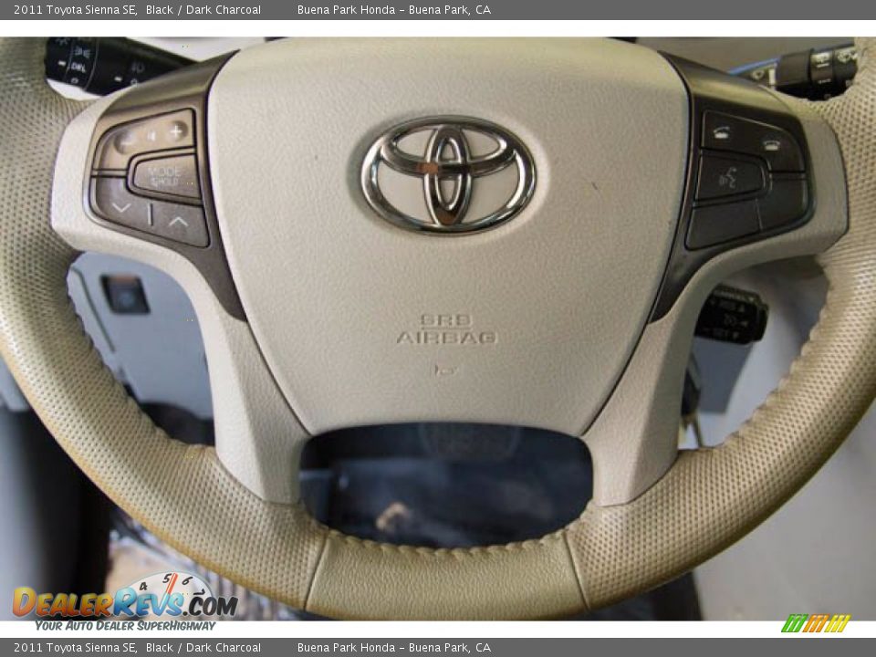 2011 Toyota Sienna SE Black / Dark Charcoal Photo #13