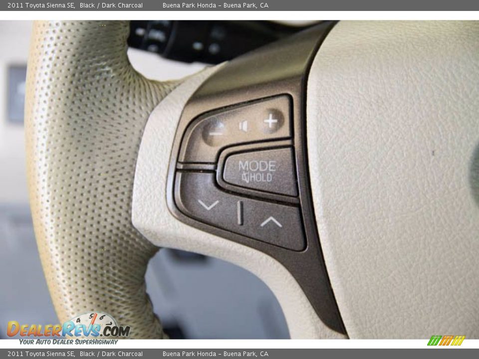 2011 Toyota Sienna SE Black / Dark Charcoal Photo #14
