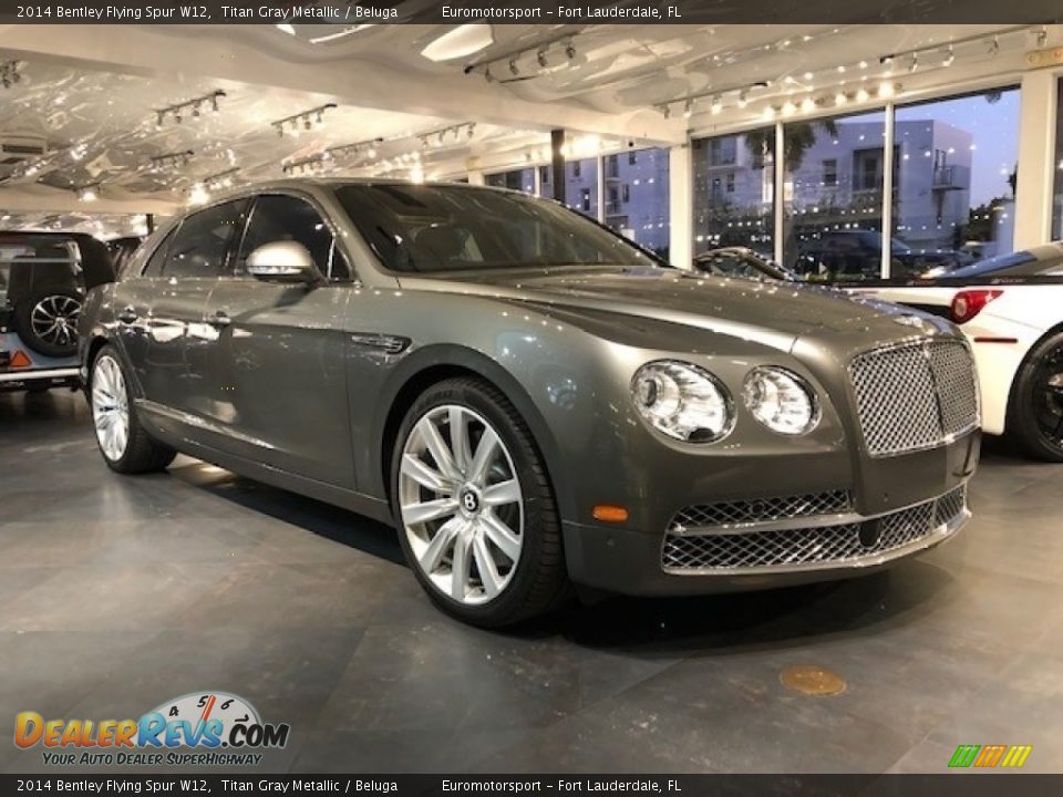 2014 Bentley Flying Spur W12 Titan Gray Metallic / Beluga Photo #1