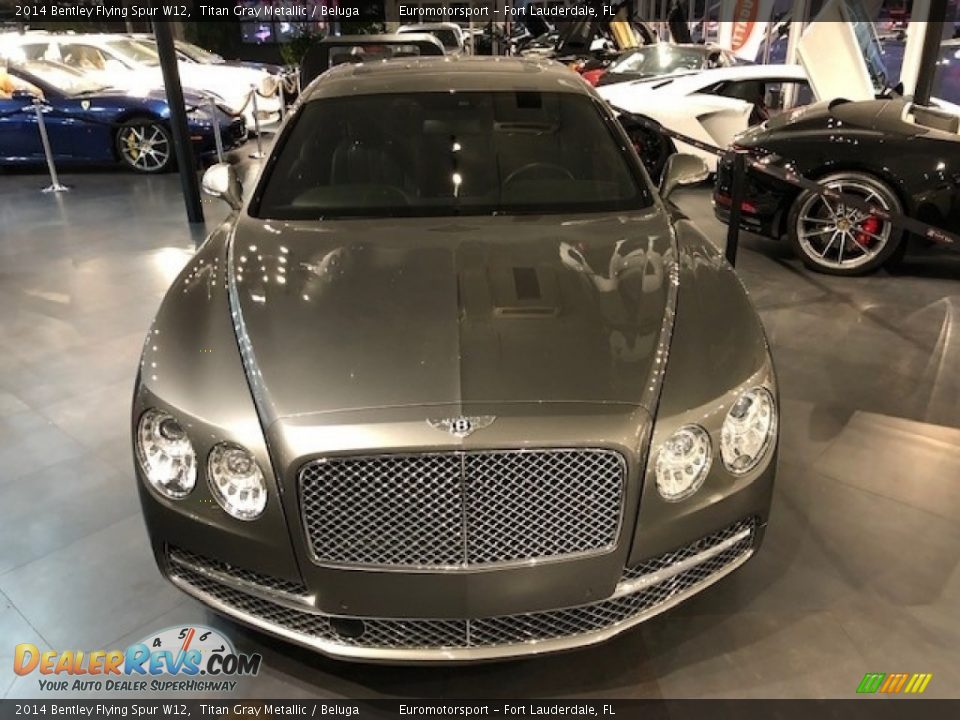 2014 Bentley Flying Spur W12 Titan Gray Metallic / Beluga Photo #4