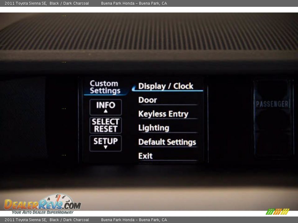 2011 Toyota Sienna SE Black / Dark Charcoal Photo #27
