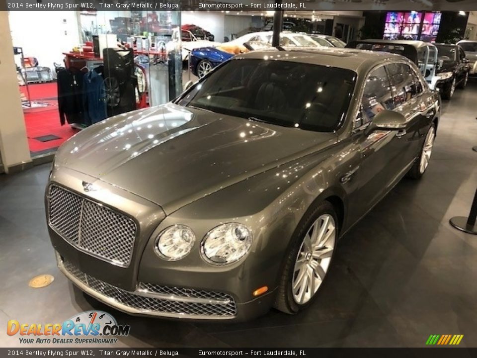 2014 Bentley Flying Spur W12 Titan Gray Metallic / Beluga Photo #5