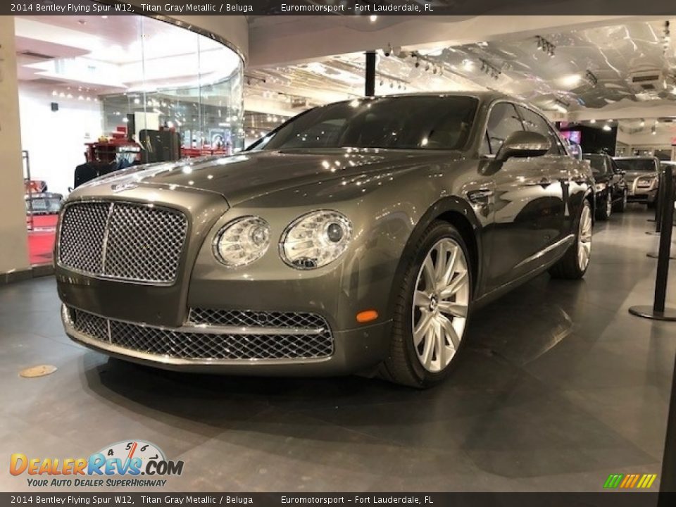 2014 Bentley Flying Spur W12 Titan Gray Metallic / Beluga Photo #6