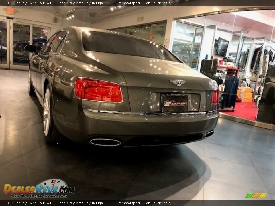 2014 Bentley Flying Spur W12 Titan Gray Metallic / Beluga Photo #8