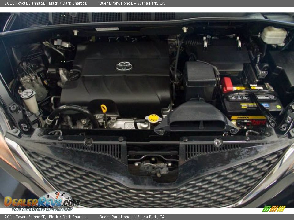 2011 Toyota Sienna SE Black / Dark Charcoal Photo #33