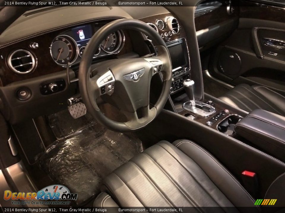 2014 Bentley Flying Spur W12 Titan Gray Metallic / Beluga Photo #12