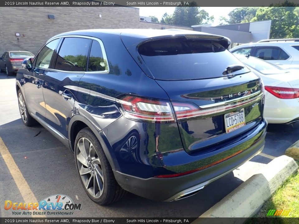 2019 Lincoln Nautilus Reserve AWD Rhapsody Blue / Ebony Photo #2
