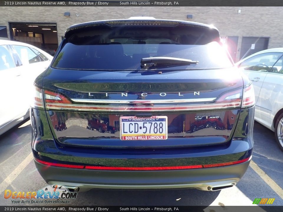 2019 Lincoln Nautilus Reserve AWD Rhapsody Blue / Ebony Photo #3