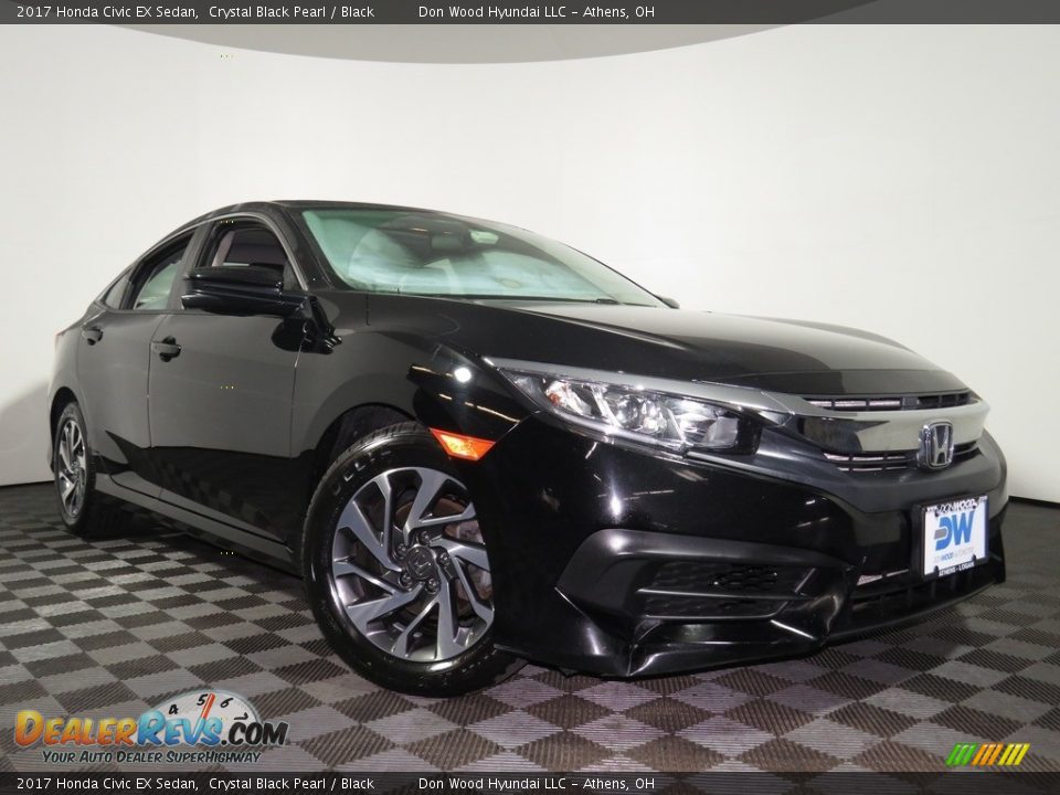 2017 Honda Civic EX Sedan Crystal Black Pearl / Black Photo #1