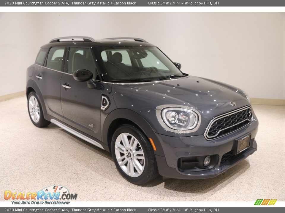 2020 Mini Countryman Cooper S All4 Thunder Gray Metallic / Carbon Black Photo #1