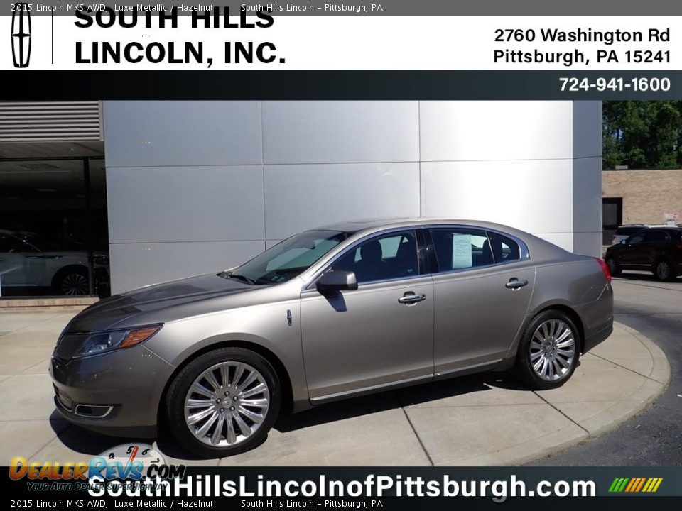 2015 Lincoln MKS AWD Luxe Metallic / Hazelnut Photo #1