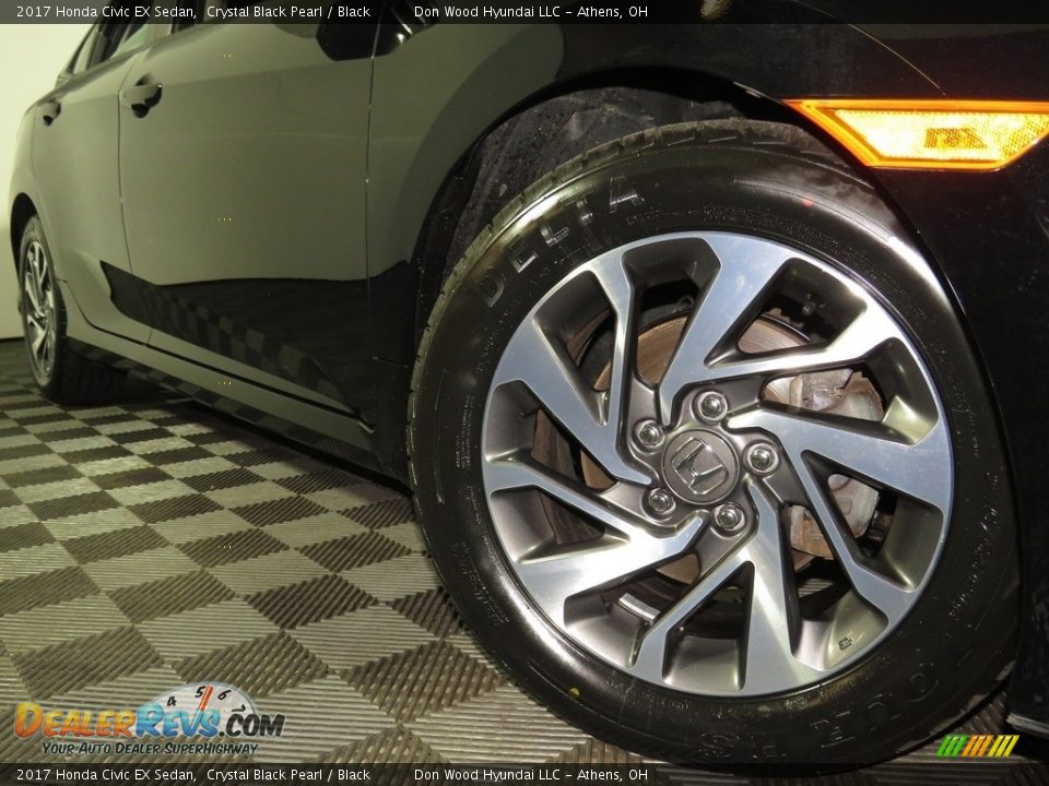 2017 Honda Civic EX Sedan Crystal Black Pearl / Black Photo #3