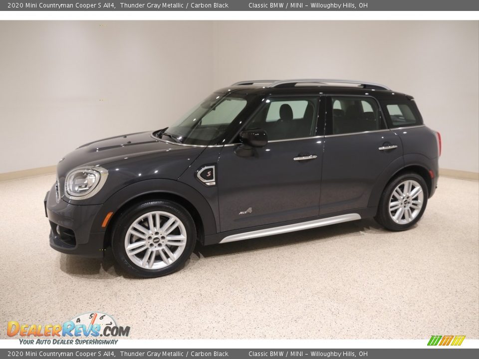 2020 Mini Countryman Cooper S All4 Thunder Gray Metallic / Carbon Black Photo #3