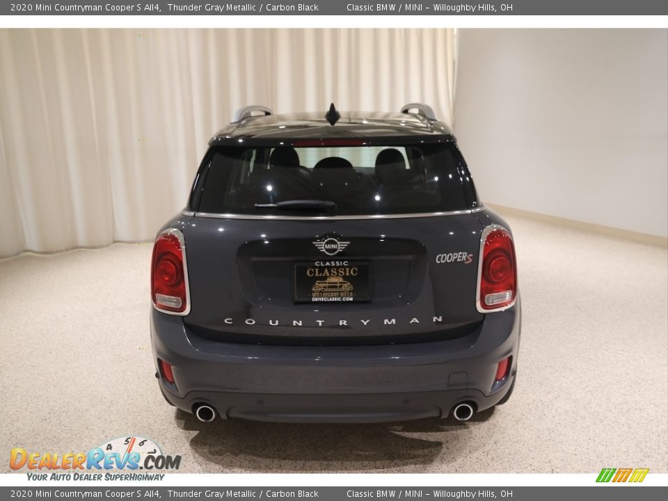 2020 Mini Countryman Cooper S All4 Thunder Gray Metallic / Carbon Black Photo #4