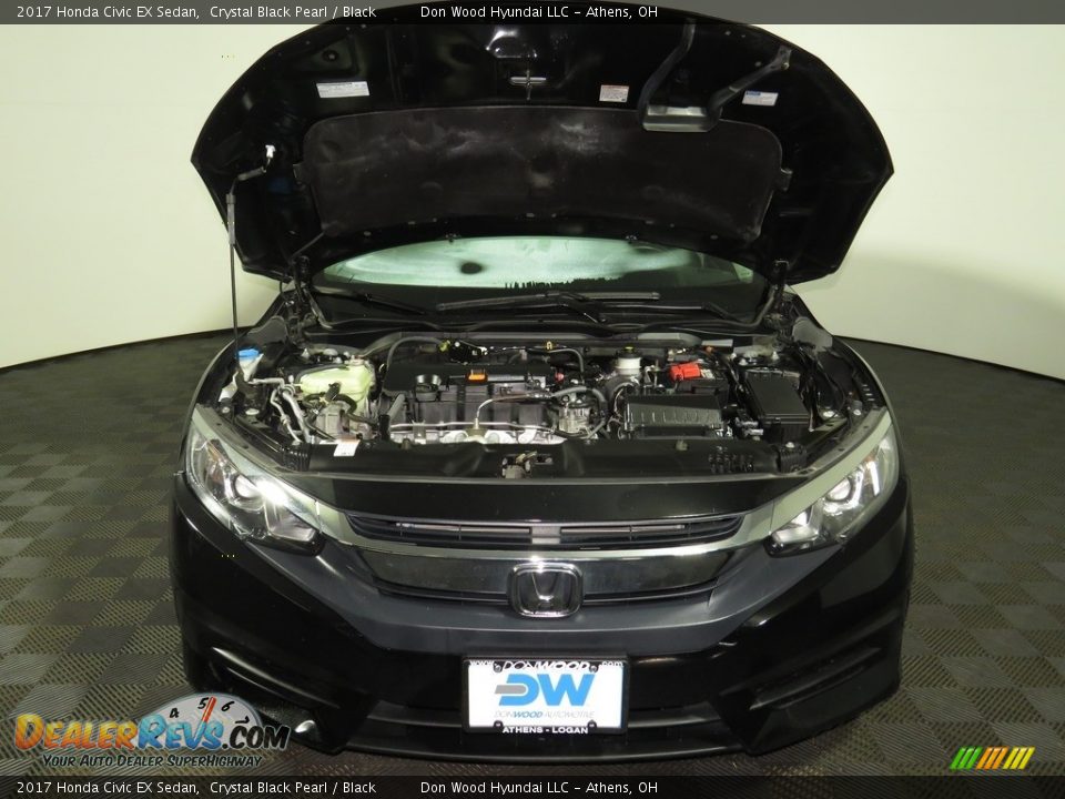 2017 Honda Civic EX Sedan Crystal Black Pearl / Black Photo #5