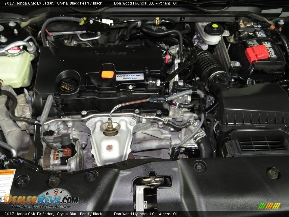 2017 Honda Civic EX Sedan Crystal Black Pearl / Black Photo #6