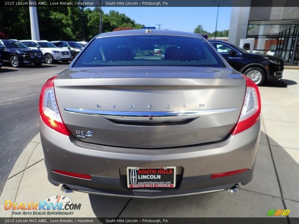 2015 Lincoln MKS AWD Luxe Metallic / Hazelnut Photo #4