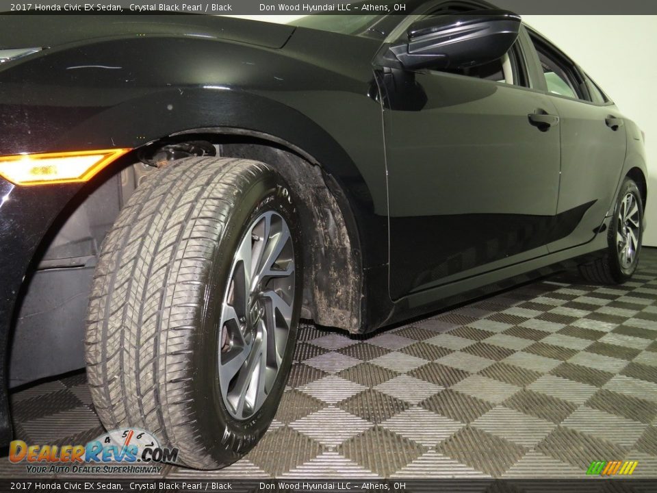 2017 Honda Civic EX Sedan Crystal Black Pearl / Black Photo #8