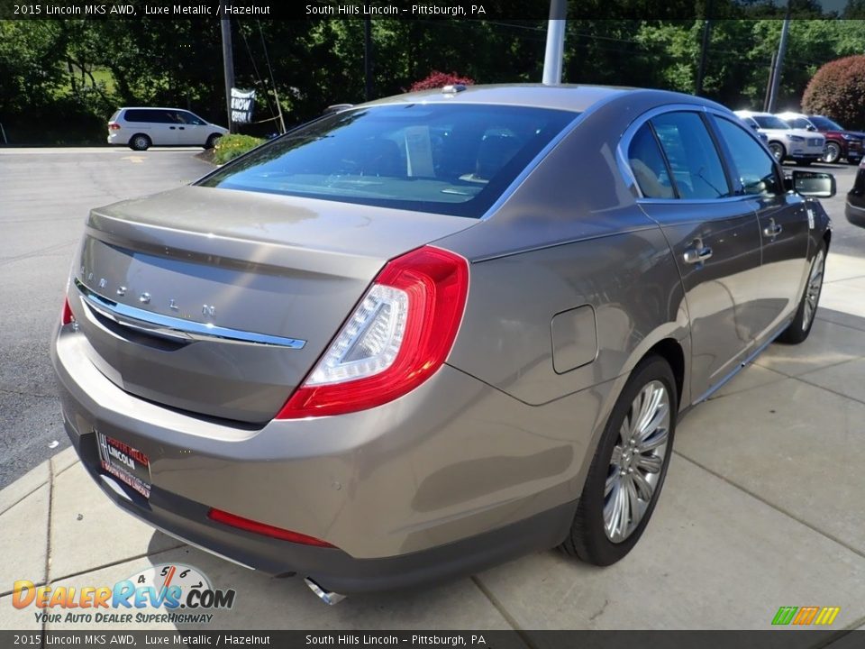 2015 Lincoln MKS AWD Luxe Metallic / Hazelnut Photo #6