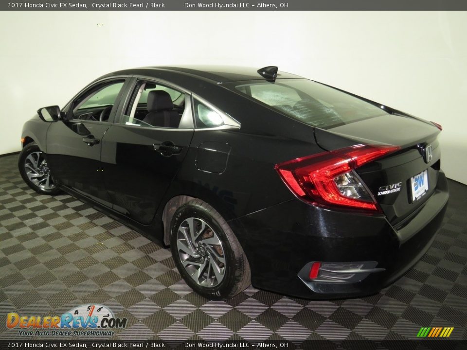 2017 Honda Civic EX Sedan Crystal Black Pearl / Black Photo #9