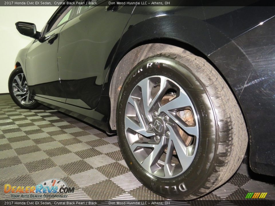 2017 Honda Civic EX Sedan Crystal Black Pearl / Black Photo #10