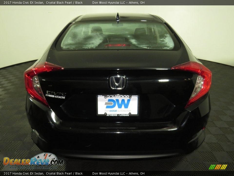 2017 Honda Civic EX Sedan Crystal Black Pearl / Black Photo #11