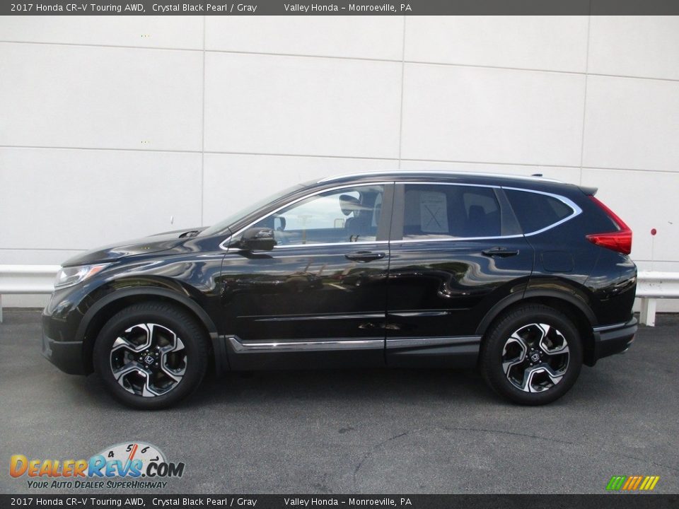 2017 Honda CR-V Touring AWD Crystal Black Pearl / Gray Photo #2