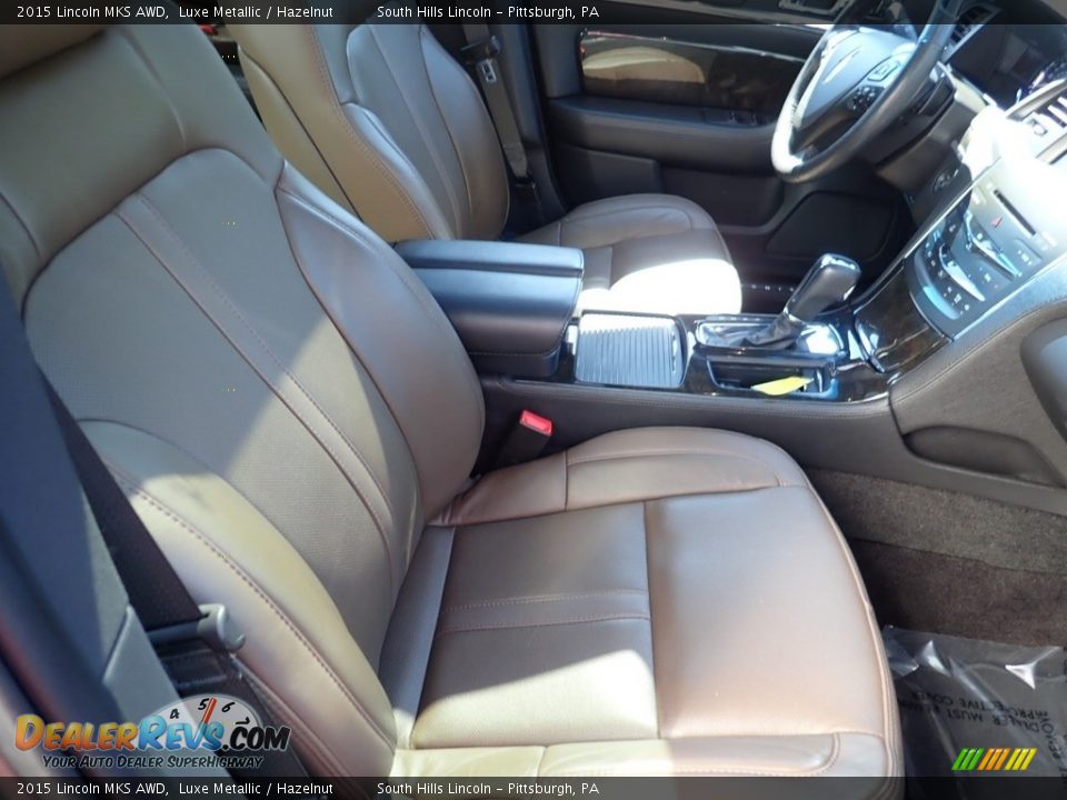 Front Seat of 2015 Lincoln MKS AWD Photo #11