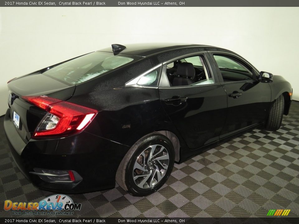 2017 Honda Civic EX Sedan Crystal Black Pearl / Black Photo #14