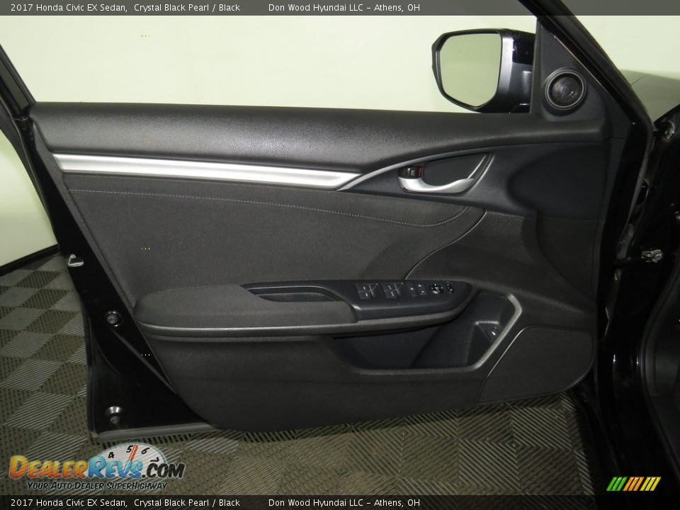 2017 Honda Civic EX Sedan Crystal Black Pearl / Black Photo #16