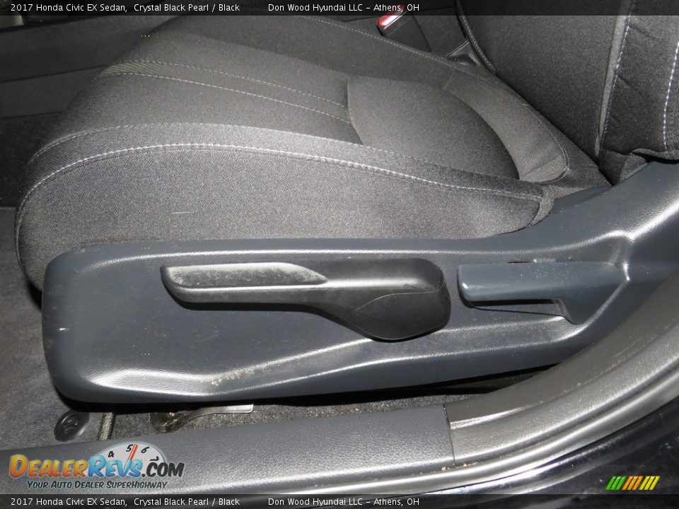 2017 Honda Civic EX Sedan Crystal Black Pearl / Black Photo #17