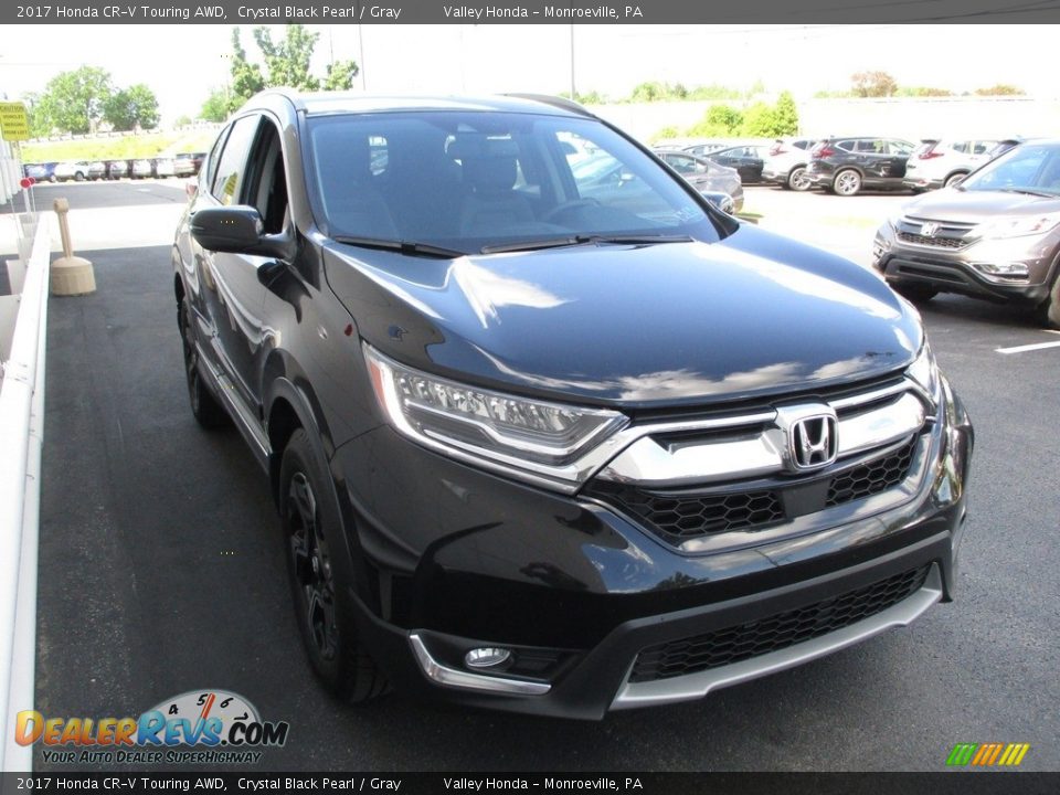 2017 Honda CR-V Touring AWD Crystal Black Pearl / Gray Photo #7