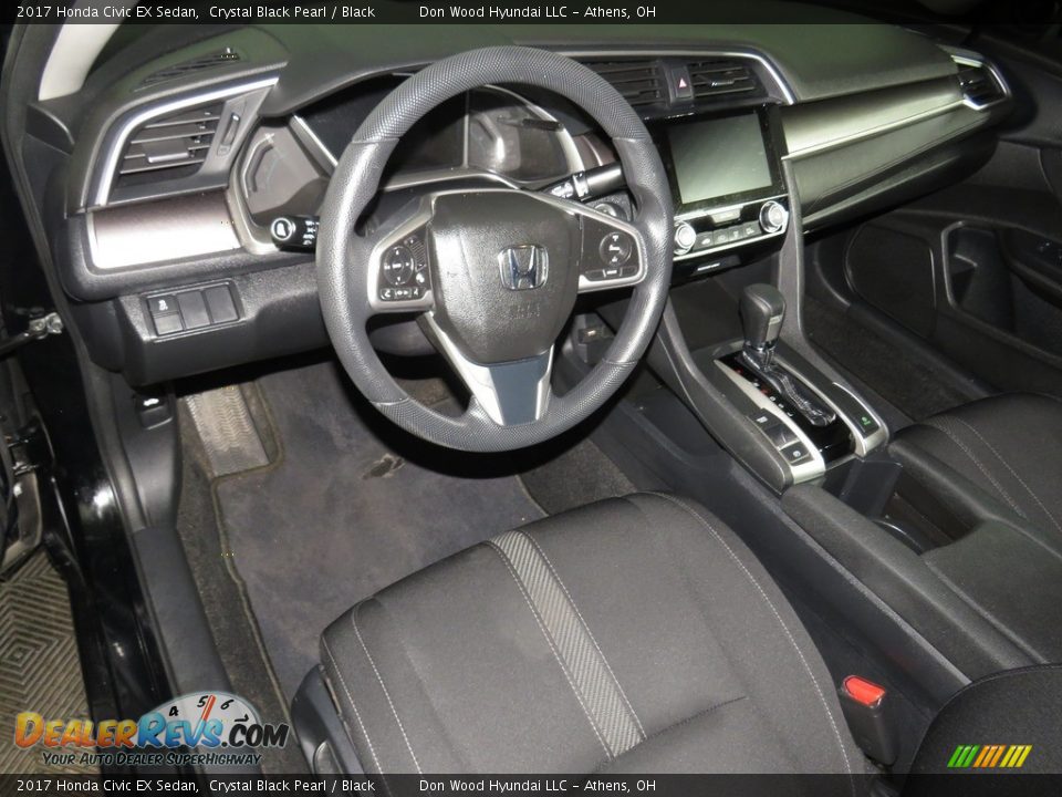 2017 Honda Civic EX Sedan Crystal Black Pearl / Black Photo #18