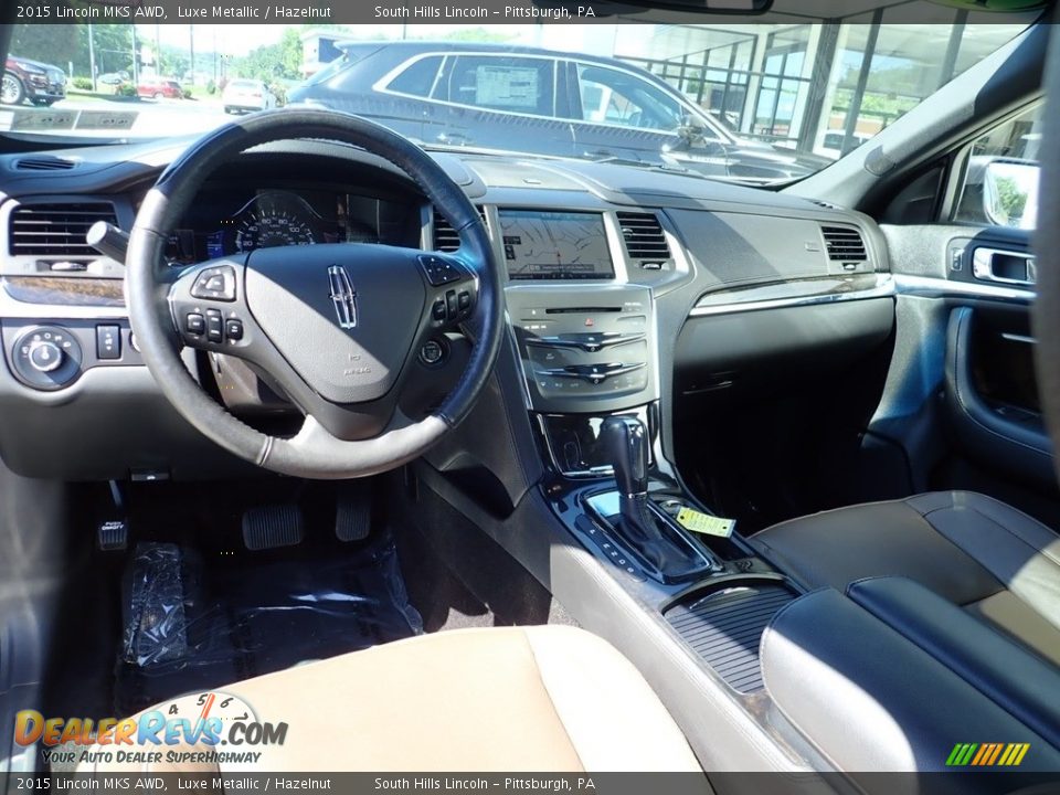 Hazelnut Interior - 2015 Lincoln MKS AWD Photo #17